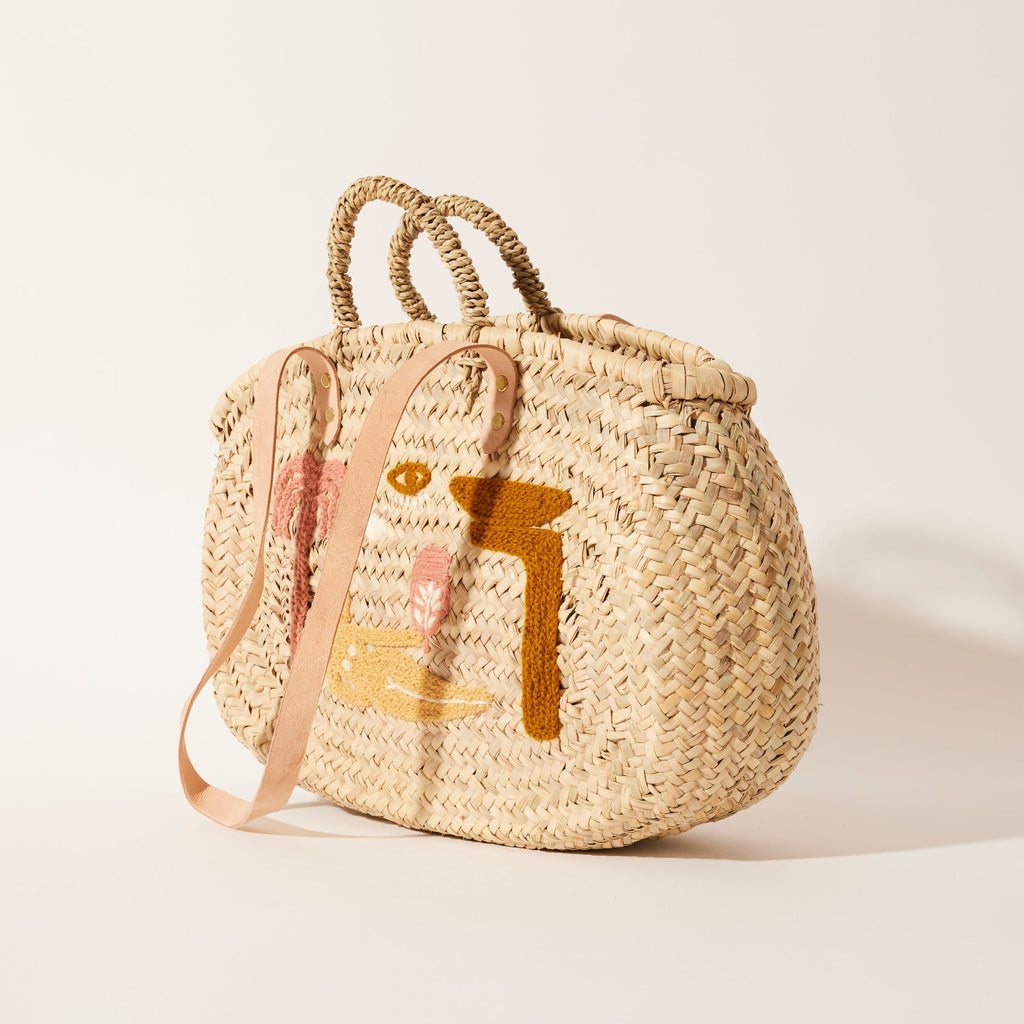 Straw Bag Panier Osier Cabas Sac Rond Osier Camaieu Sac Cabas En