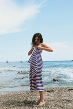 Drap de plage Naram dazzing blue & rose - BONGUSTA THE NICE FLEET