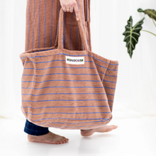 Weekend bag Naram camel & ultramarine - BONGUSTA - THE NICE FLEET