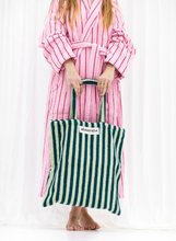 Sac totebag Naram sea foam & deep teal - BONGUSTA