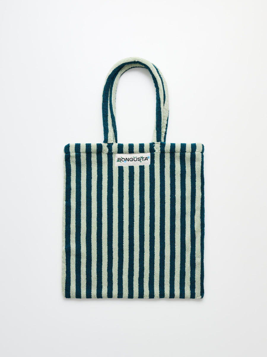 Sac totebag Naram sea foam & deep teal - BONGUSTA