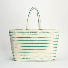 Weekend bag Naram pure white & grass- BONGUSTA - THE NICE FLEET