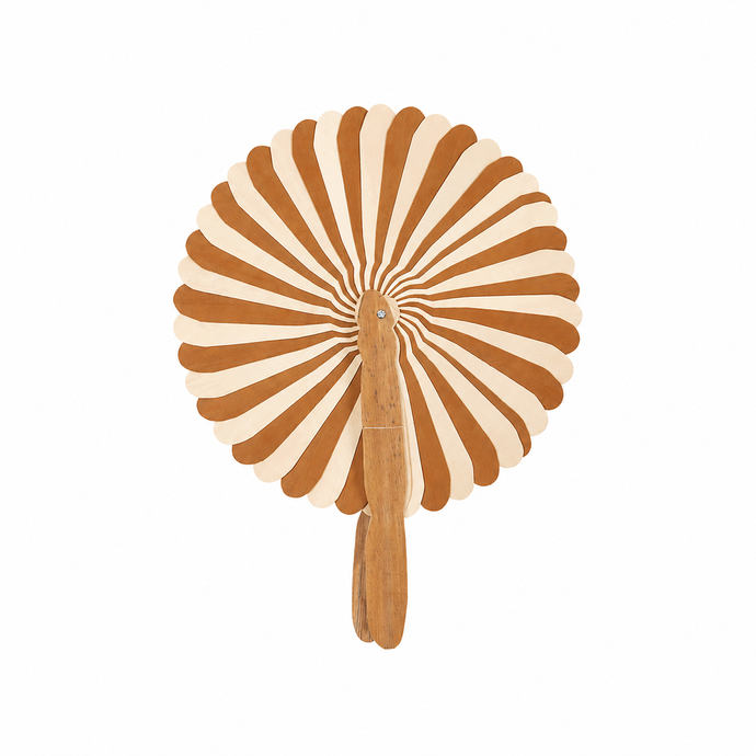 Eventail kep naturel terracotta - THE NICE FLEET
