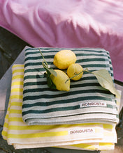 Drap de plage Naram sea foam & deep teal - BONGUSTA - THE NICE FLEET