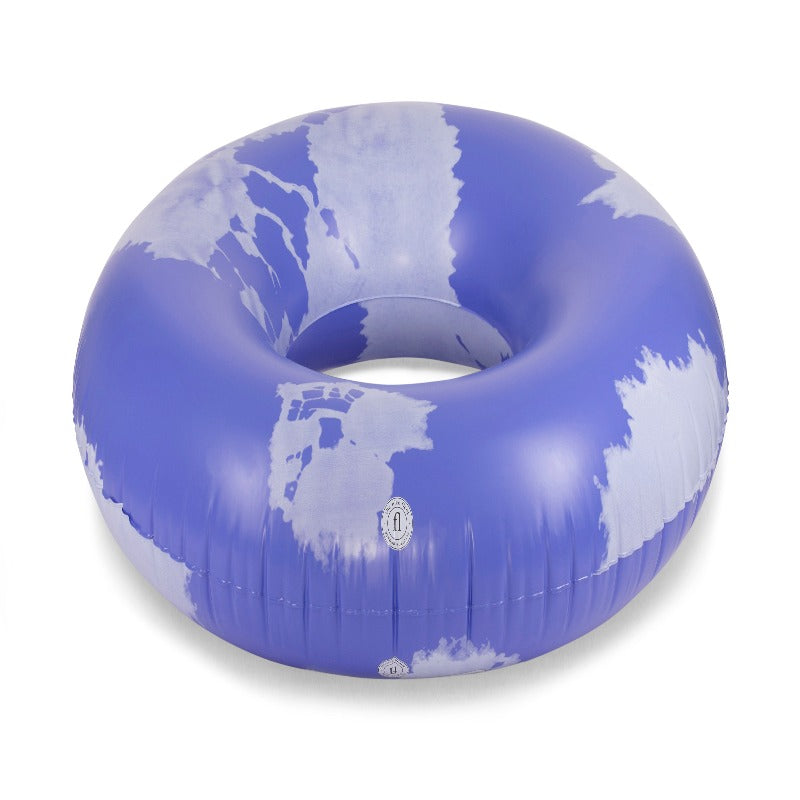 Luge gonflable Inari bleue à motifs floconneux - The Nice Fleet